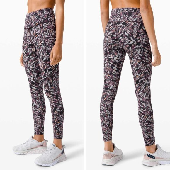 lululemon athletica Pants - Lululemon Nulux Fast & Free Tight II 25" Non-Reflect in Kaleidoscopic Pink, Sz 4